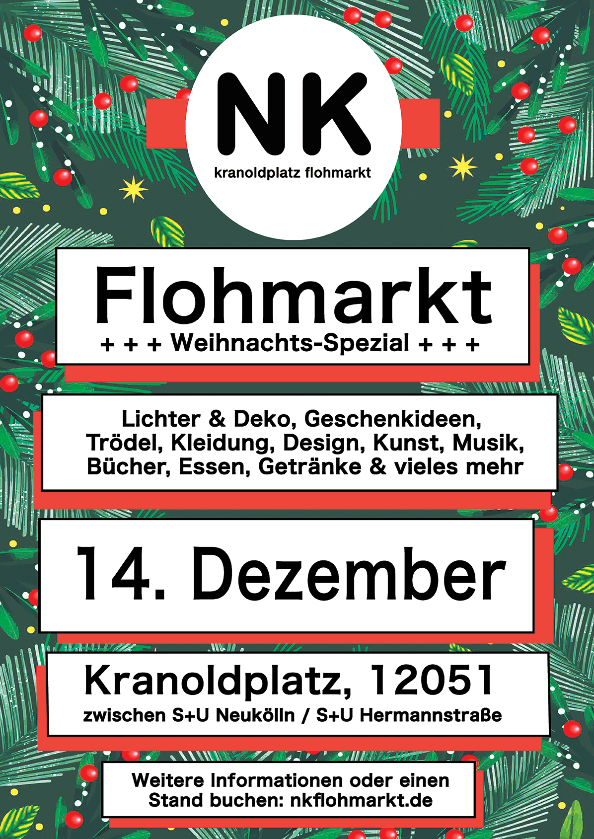 Flohmarktstand Weihnachtsflohmarkt 14.12.2025